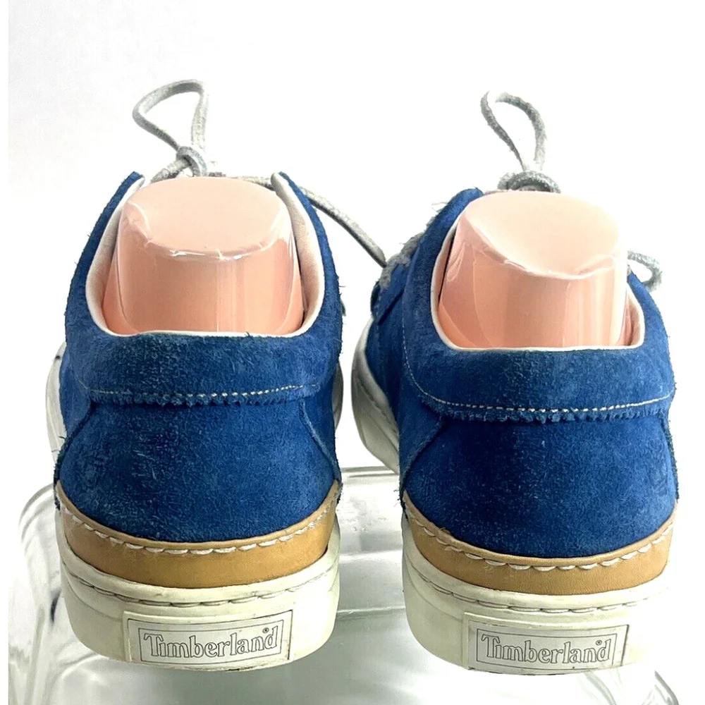 Stussy‎ x Timberland Blue Suede Boat Shoe Mens Size 10.5 US Lace Moc Rare